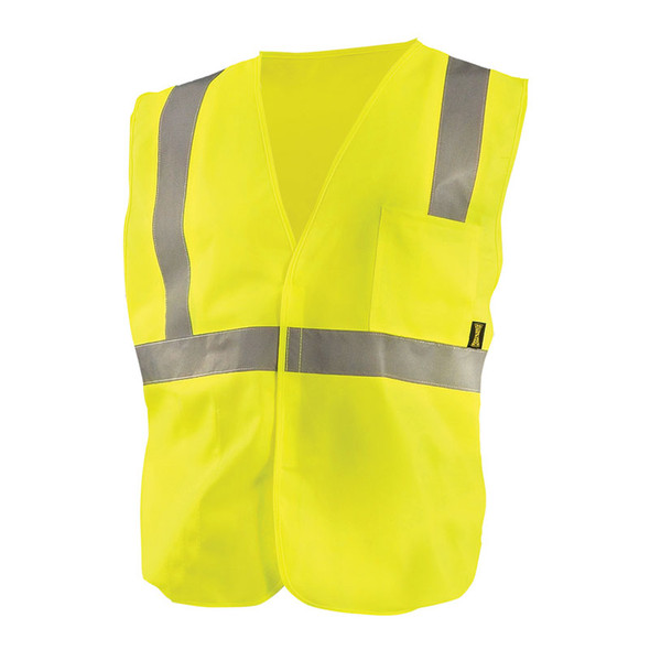 Occunomix Class 2 Hi Vis Economy Safety Vest ECO-IS Yellow Front
